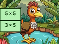 Juego Imagen de pájaro de multiplicación descubrir  en línea