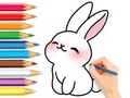 Juego Libro para colorear: lindo conejo  en línea