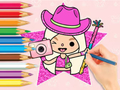 Juego Libro para colorear: Mundo Toca Boca  en línea