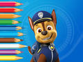 Juego Libro para colorear: Persecución de la Patrulla Canina  en línea