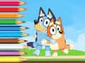 Juego Libro para colorear: Bluey y Bingo Holiday  en línea