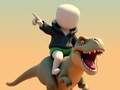 Juego Hombre palo. Arena de dinosaurios  en línea