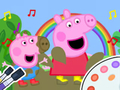 Juego Libro para colorear: Peppa Pig Muddy Divertido  en línea
