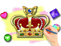 Juego Libro para colorear: Corona real  en línea
