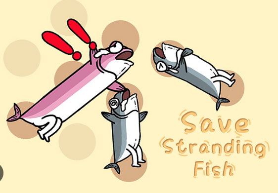 Juego Salvar peces varados  en línea