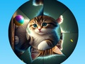 Juego Rompecabezas redondo Recoge imágenes con lindos gatitos  en línea
