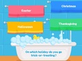 Juego Prueba para niños: truco o trivia  en línea