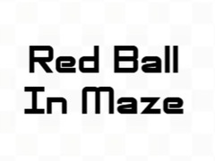 Juego Bola roja en laberinto  en línea