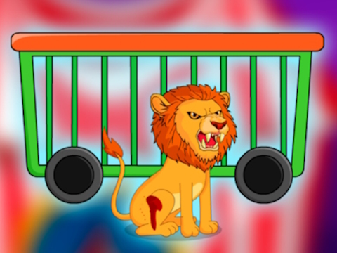 Juego Ayuda al león de circo herido  en línea