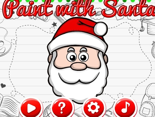 Juego Pintar con santa  en línea