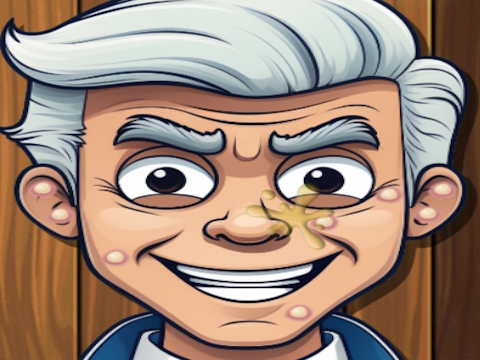 Juego Estallido de espinillas de dibujos animados  en línea