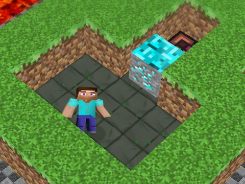 Juego Laberinto 3D de MineBlocks  en línea