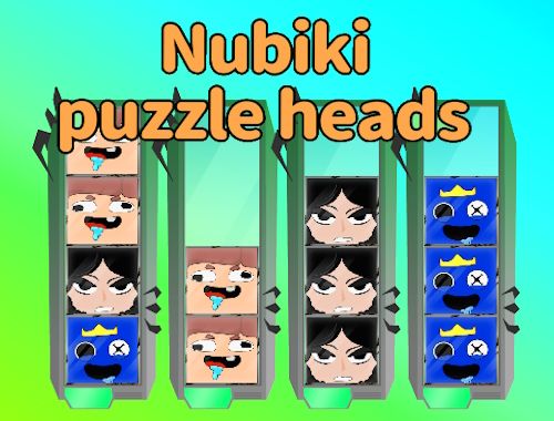 Juego Cabezas de rompecabezas Nubiki  en línea