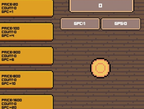Juego Clicker dorado  en línea