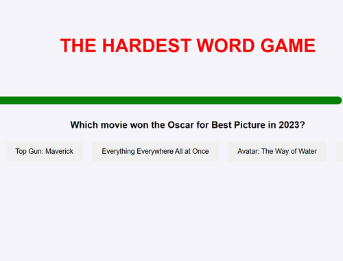 Juego El juego de palabras más difícil  en línea