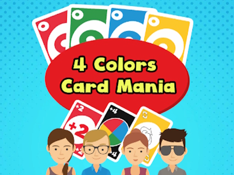 Juego Manía de cartas de 4 colores  en línea