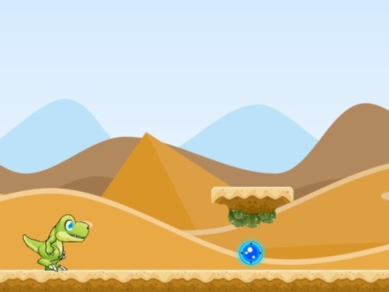 Juego Dinosaurio corriendo  en línea