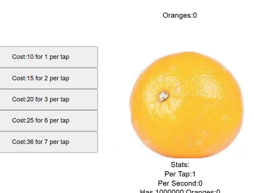 Juego Clicker de fruta naranja  en línea