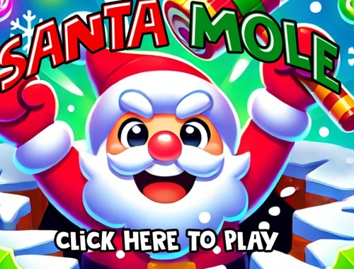 Juego Papá Noel golpea un topo  en línea