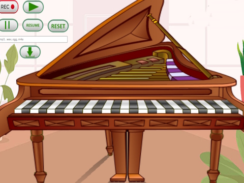 Juego Simulador de piano en línea  en línea