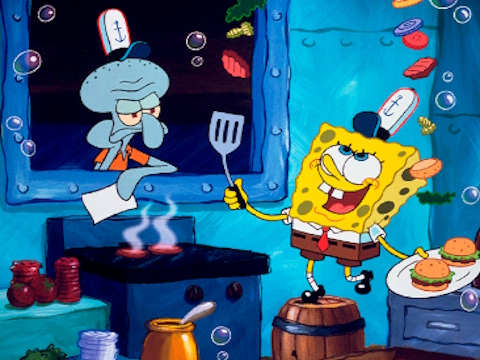 Juego Bob Esponja Encuentra Las Diferencias  en línea