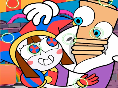 Juego Circo digital encuentra las diferencias  en línea