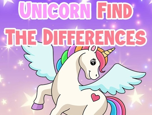 Juego Unicornio encuentra las diferencias  en línea