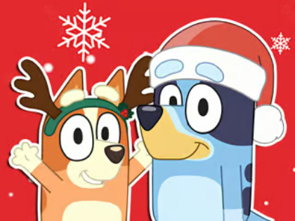 Juego Rompecabezas: Regalo de Navidad azulado  en línea