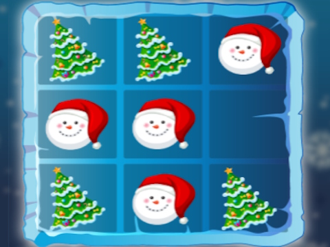 Juego Navidad tres en raya  en línea