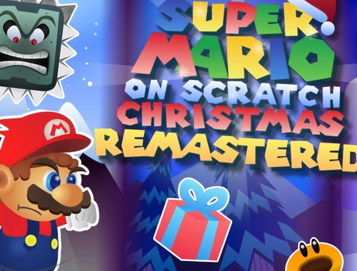Juego Super Mario en Scratch Navidad Remasterizado  en línea