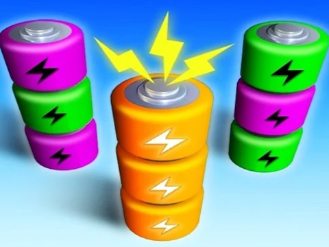 Juego Ordenar color de batería  en línea