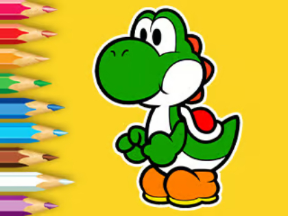 Juego Libro para colorear: Día de pesca de Yoshi  en línea