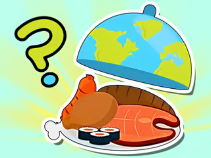 Juego Cuestionario para niños: Sabores del mundo  en línea