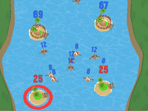 Juego Batalla por las islas  en línea