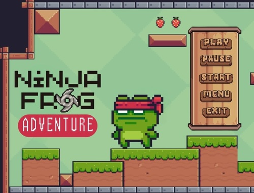 Juego Aventura de la rana ninja  en línea