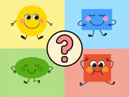 Juego Prueba para niños: formas divertidas  en línea