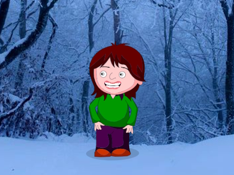 Juego Pequeña niña escapó de la isla de Navidad  en línea