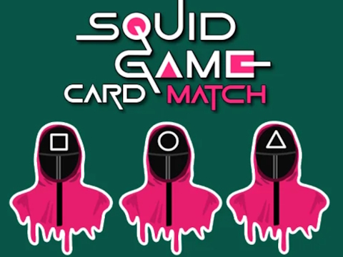 Juego Partido de tarjeta de memoria del juego del calamar  en línea