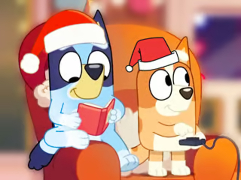 Juego Rompecabezas: Fiesta de Navidad azulada  en línea
