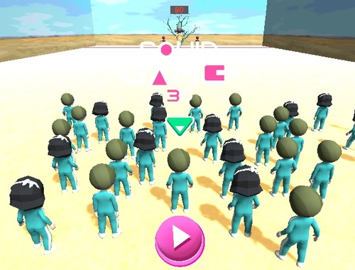Juego Carrera del juego del calamar 3d  en línea