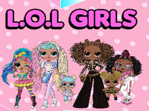 Juego L. o. Libro para colorear de niñas L OMG  en línea
