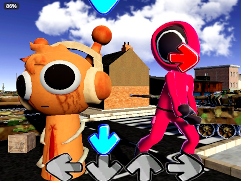 Juego Juego de baile Sprunki de calamar  en línea