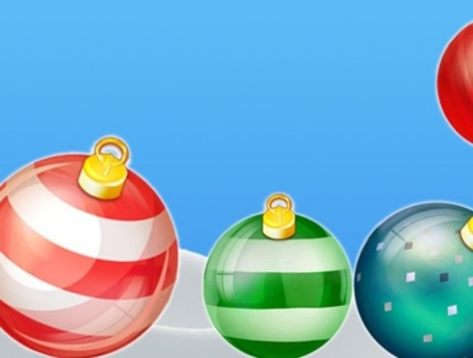 Juego ¡Las bolas de rompecabezas fusionan el año nuevo!  en línea