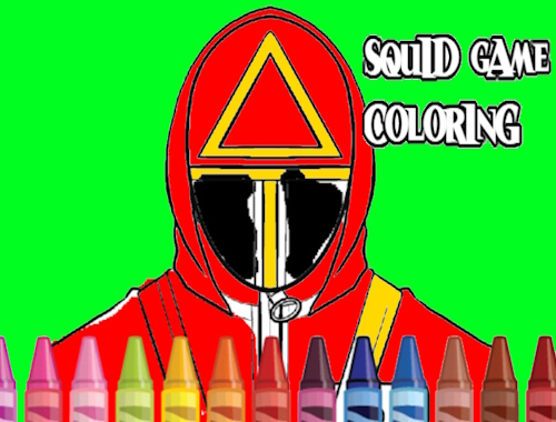 Juego Colorear juego del calamar  en línea