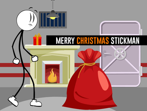 Juego Feliz Navidad Stickman  en línea