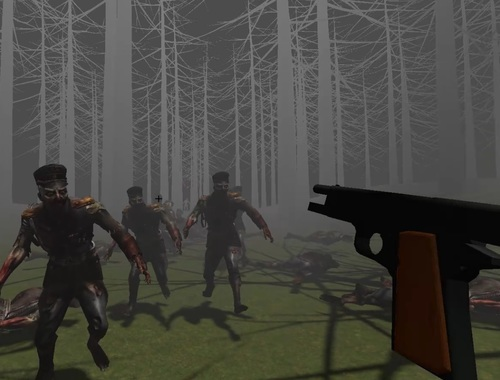 Juego Zombis en un bosque  en línea