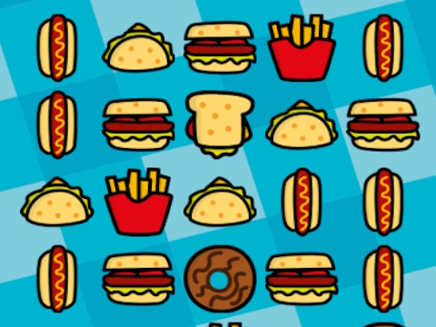 Juego Juego de combinar comida  en línea