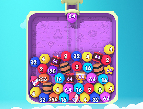 Juego Fusión de burbujas 2048  en línea