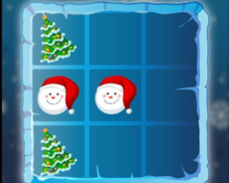 Juego Navidad tres en raya  en línea