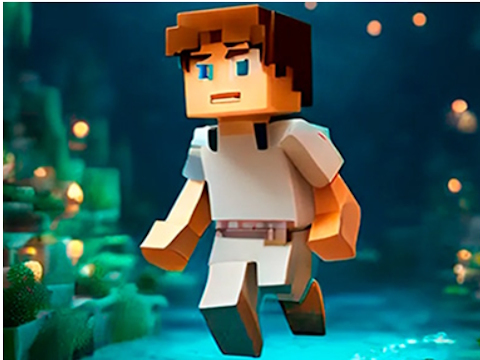 Juego ¡Noobik Parkour en una cueva!  en línea